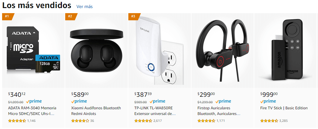 lo mas vendido amazon